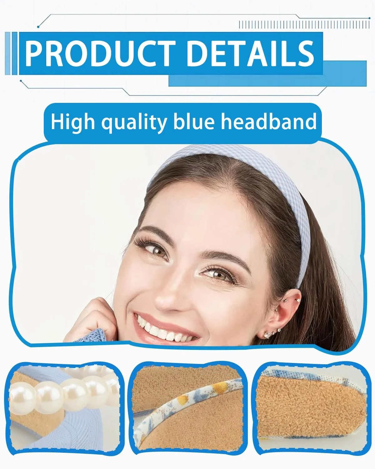 Набор женских обручей 6 штук, фото №3