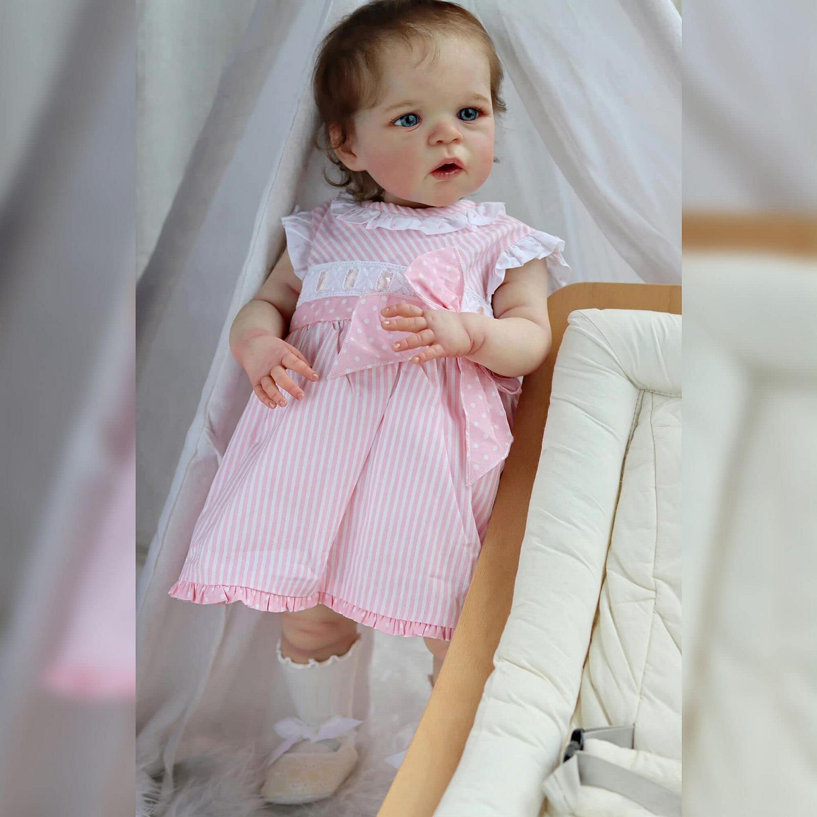 Лялька Zero pam Reborn Baby Girl Lifelike 60 см Силіконова лялька Як справжня дитина з реалістичними ляльками, фото №2
