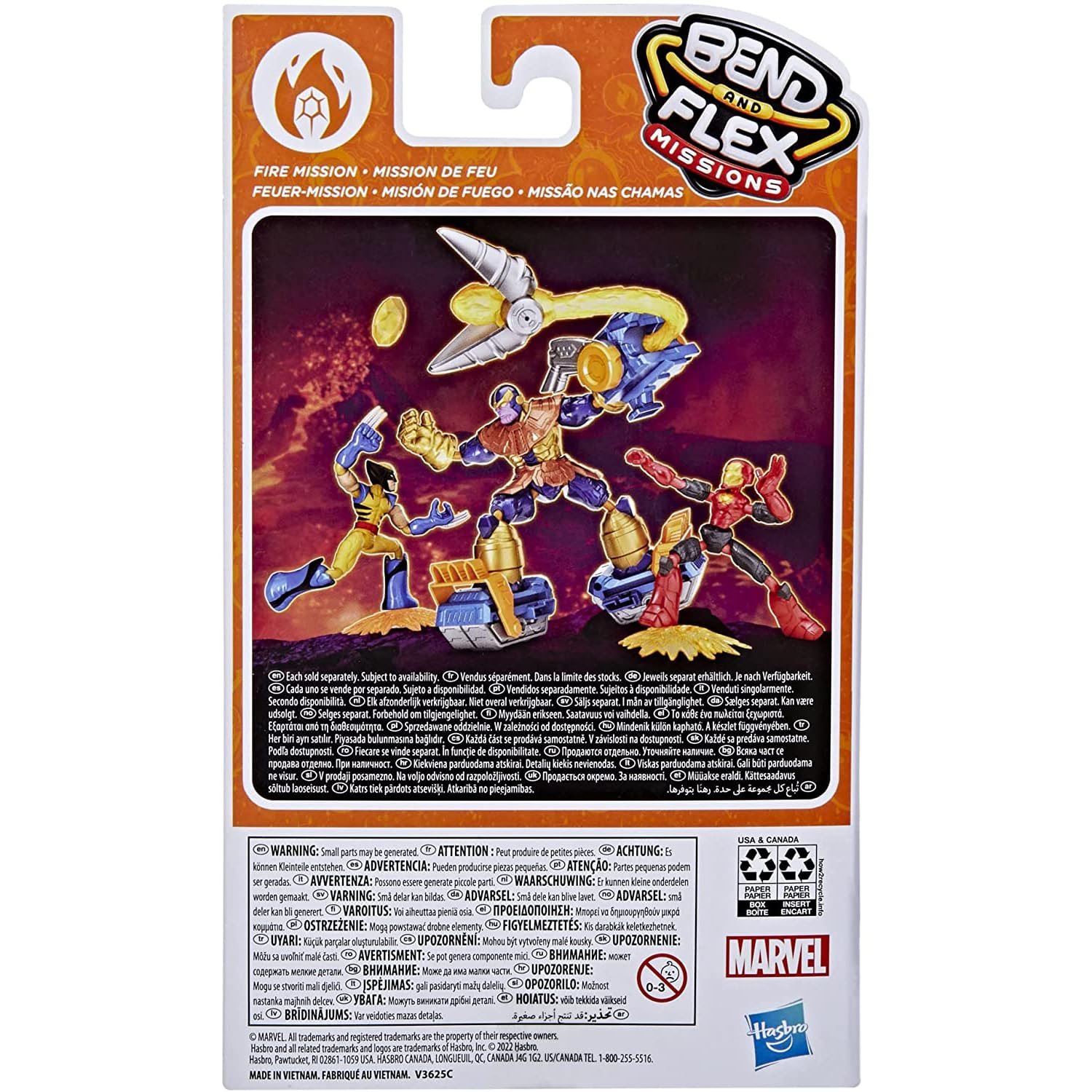 Фигурка Hasbro Avengers Wolverine AVN Bend and Flex Fire Mission, разноцветный, фото №4
