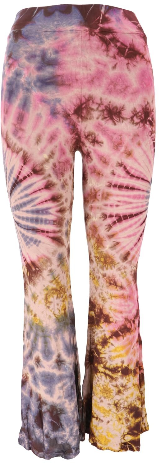 Леггинсы клеш GURU SHOP Batik, Уникальные расклешенные , Для йоги, Женские, Зеленый, Синтетика, Размер: 38, фото №1
