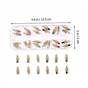 Подвеска для ногтей Стрелы из сплава 12 штук, 24 шт. Маникюрный кулон для ногтей Креативный кулон для ногтей Стразы из сплава synthetic.ua - Фото 1