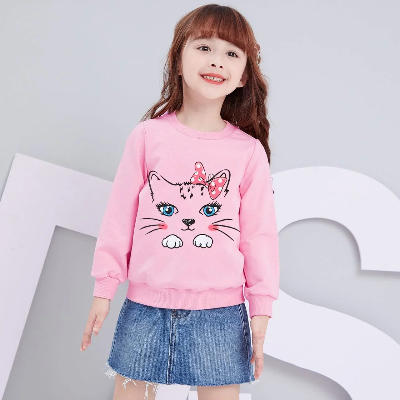 Світшот LXKA для дівчат, літня, рожева, з малюнком (єдиноріг, акула, повітряна куля), фото №2 Світшот LXKA для дівчат, літня, рожева, з малюнком (єдиноріг, акула, повітряна куля), фото №2