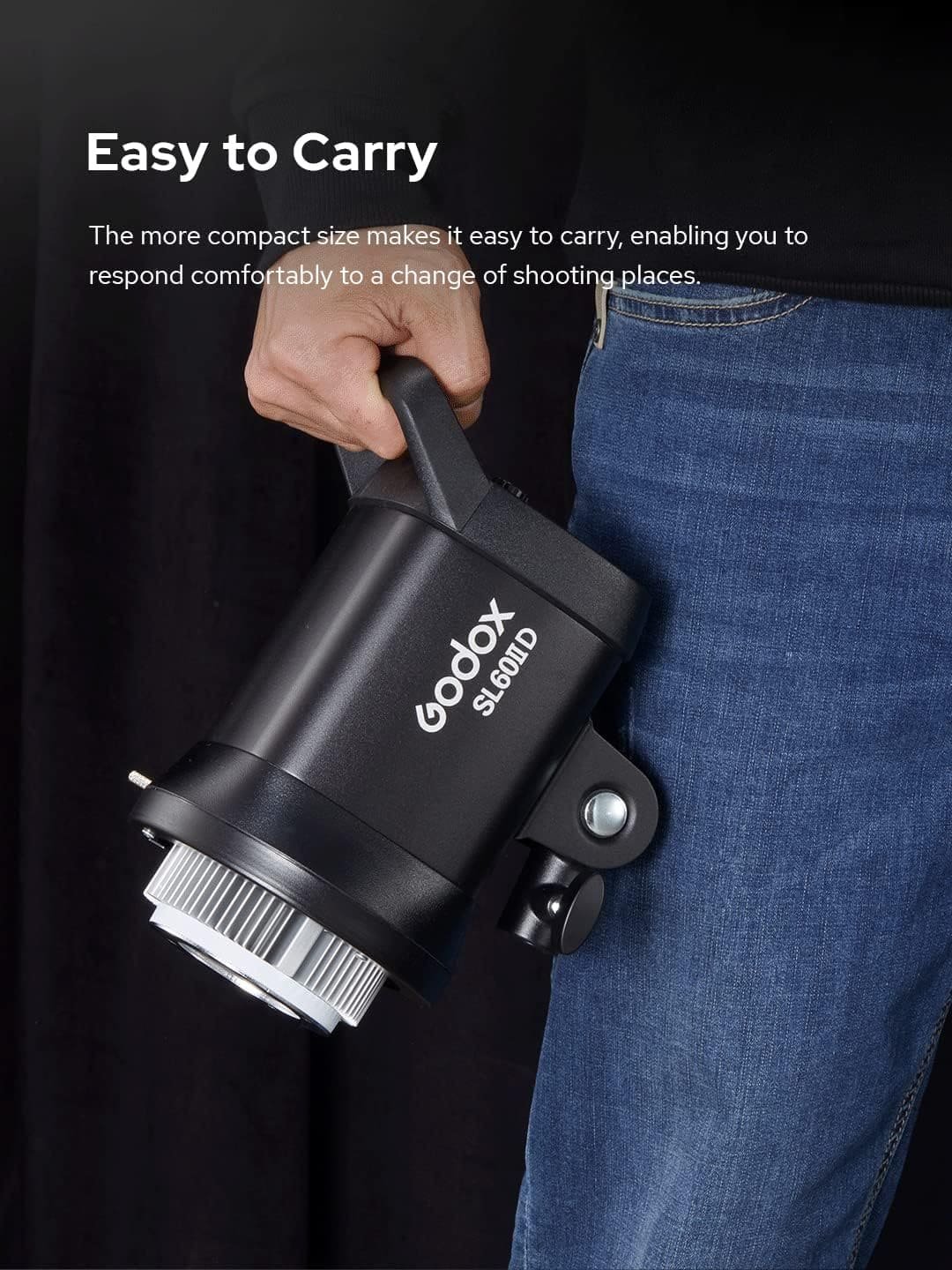 Комплект студийного света Godox SL60IID Bluetooth Черный, фото №5 Комплект студийного света Godox SL60IID Bluetooth Черный, фото №5