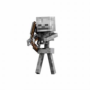 Фигурка Mattel Minecraft Diamond Level Skeleton С аксессуарами 14 см Пиксельный дизайн synthetic.ua - Фото 1