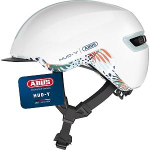 Шлем ABUS Urban HUD-Y с магнитным, перезаряжаемым LED задним фонарем и магнитной застежкой - Фото 1