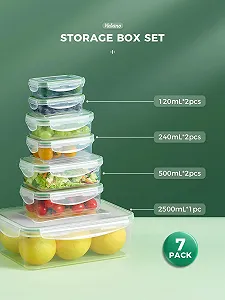 Контейнери для продуктів Yabano 7 шт. Герметичні Пластикові synthetic.ua - Фото 1