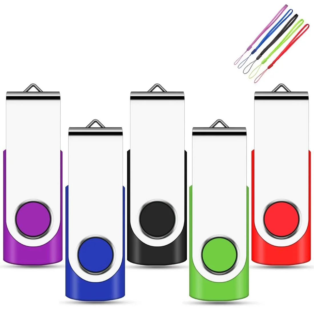 USB Flash Drive 16GB USB 2.0 5 шт. Разноцветный, фото №1