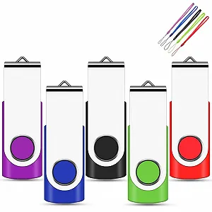 Купить USB-накопители 5 штук 64GB USB 2.0 Разноцветные - Фото 1 USB-накопители 5 штук 64GB USB 2.0 Разноцветные - Фото 1