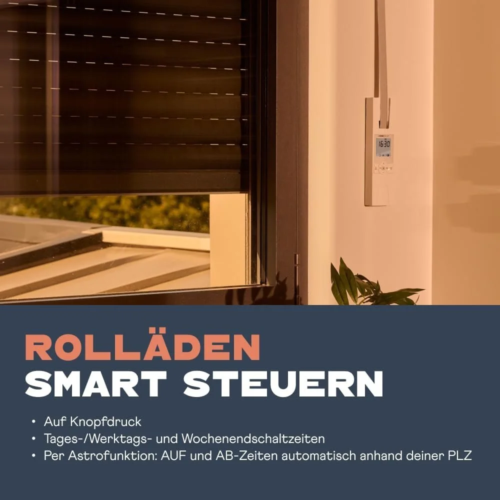 Намотувач стрічки для ролетів RolloTron Home Pilot / 45кг / 6 кв. м / Дисплей / Білий, фото №2 Намотувач стрічки для ролетів RolloTron Home Pilot / 45кг / 6 кв. м / Дисплей / Білий, фото №2