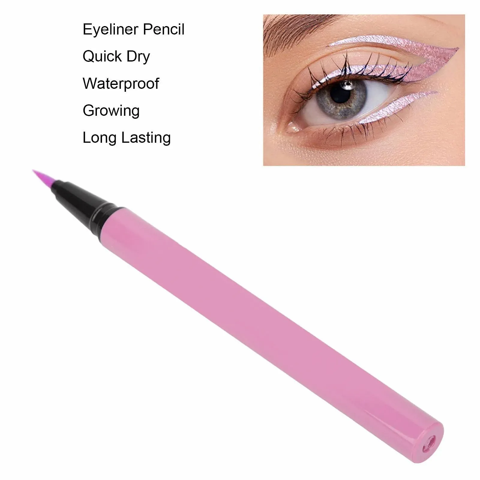 Подводка для глаз Matte Durable Quick Drying Waterproof Coloured Pen Purple, 0.5 мл, фото №2