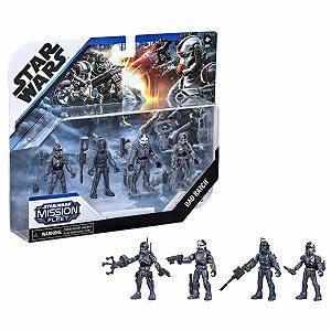 Фігурки Star Wars Mission Fleet Clone Command Action, 6 см, набір з 4 штук з аксесуарами synthetic.ua - Фото 1