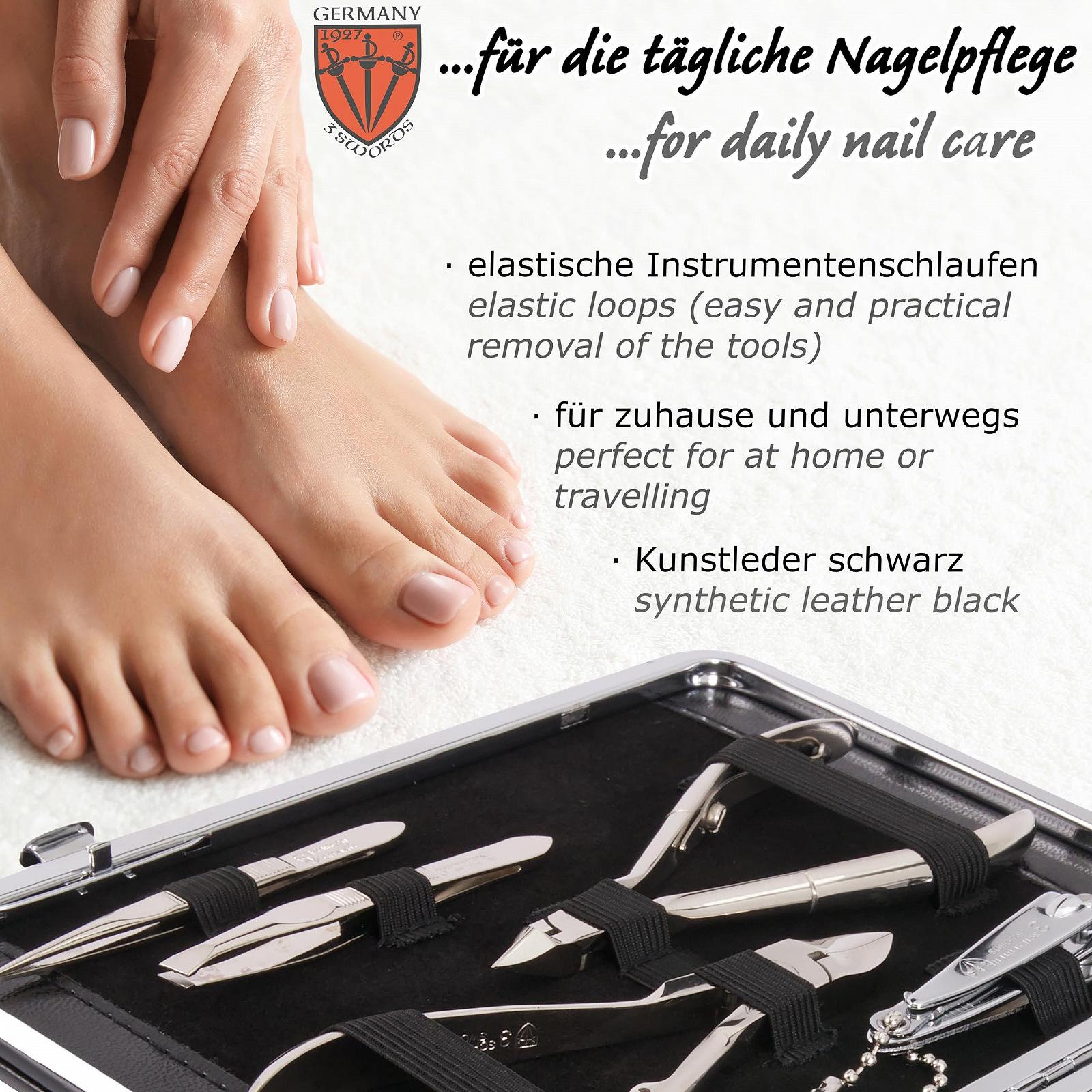 Набір для манікюру DREI SCHWERTER Germany Fano 11 предметів у міцному футлярі чорний, фото №5 Набір для манікюру DREI SCHWERTER Germany Fano 11 предметів у міцному футлярі чорний, фото №5