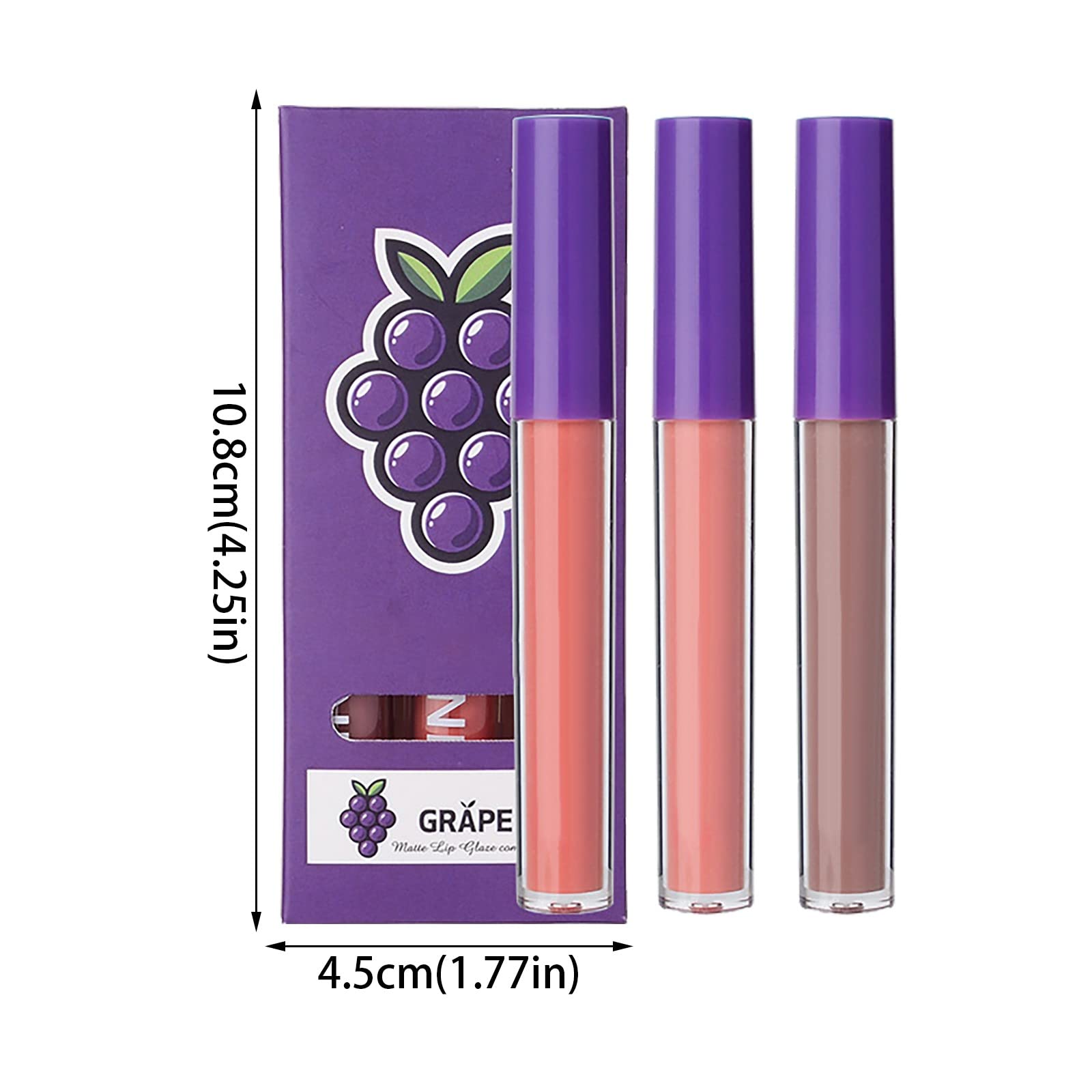 Блиск для губ Рідкий косметичний водостійкий стійкий Nonstick Cup Nude Smoothing Lipstick Makeup Set 6 мл (A, One Size), фото №5