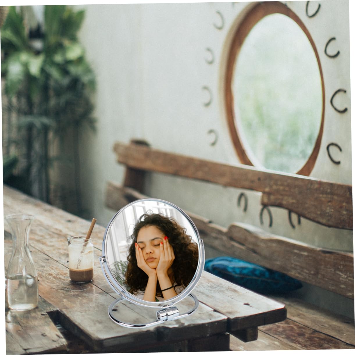 Angoily Reisespiegel Складывающееся Ручное зеркало Двустороннее, фото №4 Angoily Reisespiegel Складывающееся Ручное зеркало Двустороннее, фото №4