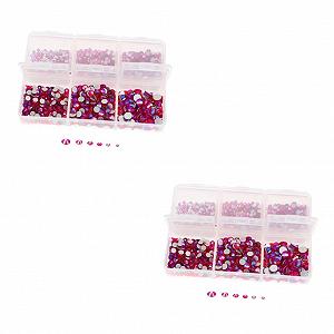 Стразы для ногтей FRCOLOR Плоские для дизайна ногтей, аксессуары для любителей, креативные дизайны, маникюрные украшения и проекты рукоделия - Фото 1