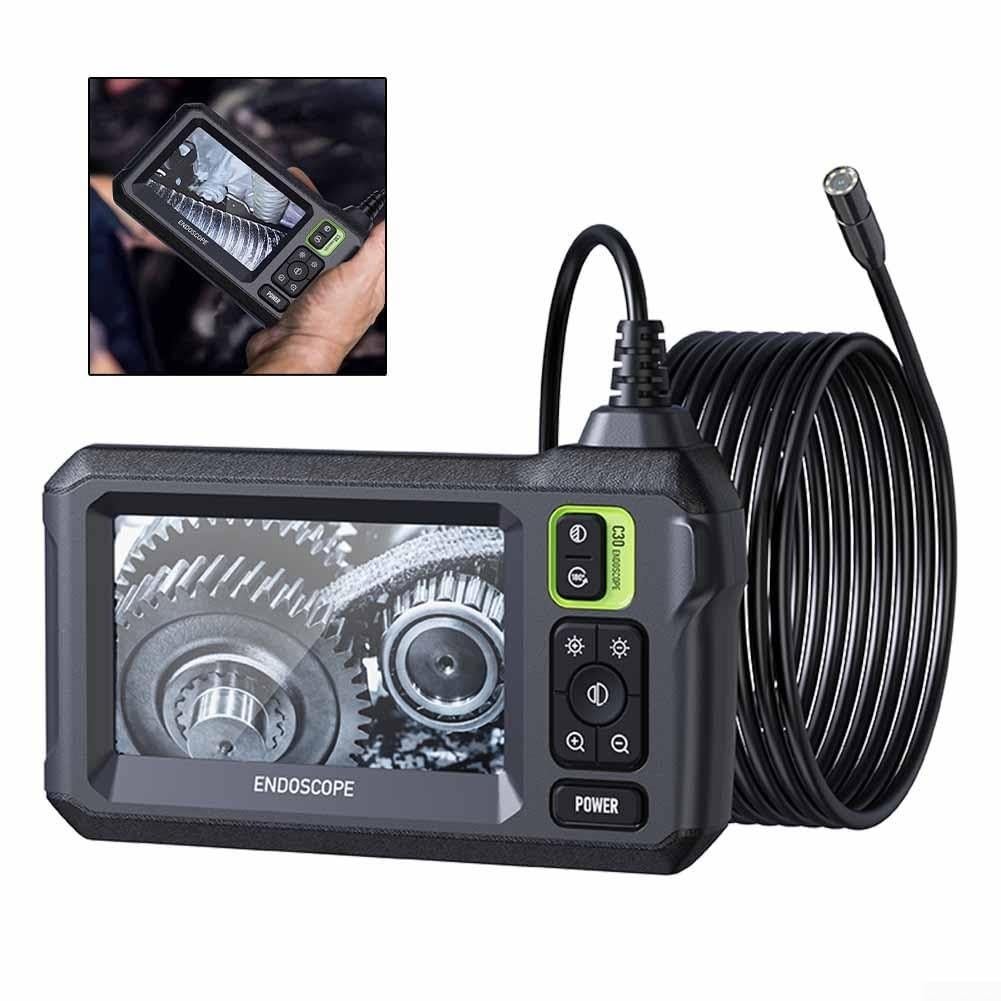 Эндоскопическая камера Oniissy 8mm Screen 1080P HD IP67 Водонепроницаемая для осмотра автомобилей и трубопроводов с 4,3-дюймовым экраном, 8 регулируемых светодиодов IP67 для осмотра автомобилей и трубопроводов (Dual-1M), фото №5