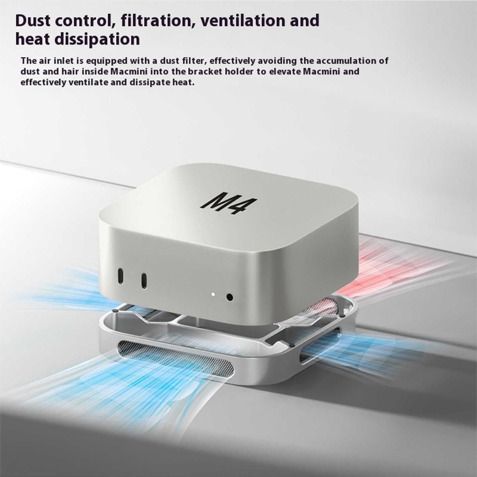 Подставка для ноутбука с рассеиванием тепла для настольного ПК, небольшая компьютерная алюминиевая охлаждающая подставка, фото №3