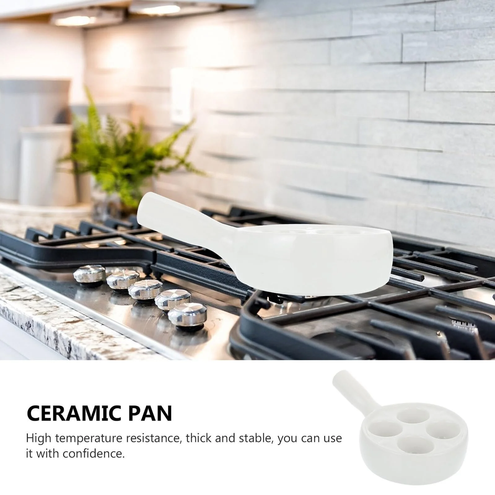 Форма для запекания улиток IMIKEYA Escargot керамическая с ручкой термостойкая с углублениями Белая, фото №4