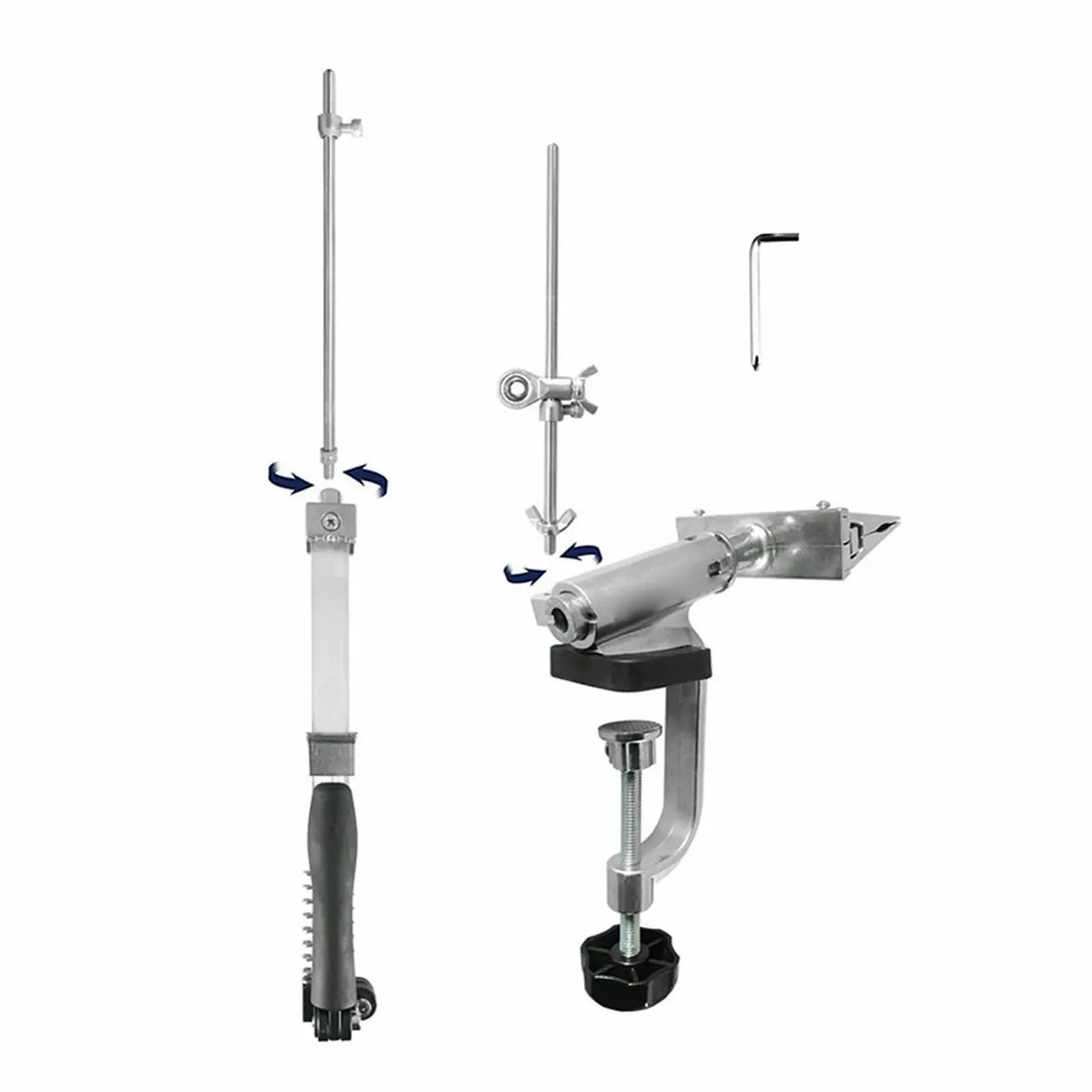 Точилка для ножей с фиксированным углом Профессиональная система заточки 8 камней 360 градусов, фото №2