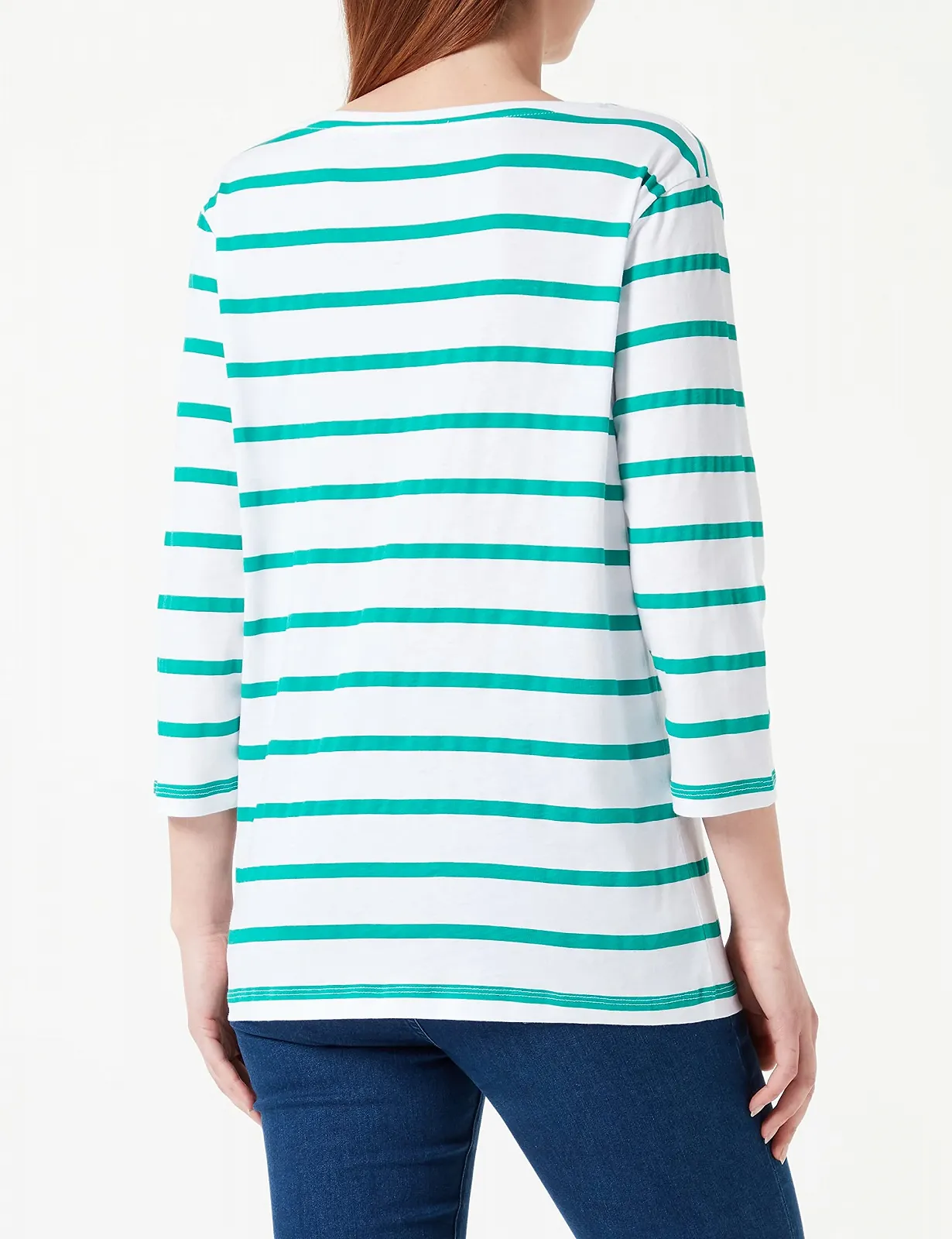 Рубашка с длинным рукавом LTB Yegama в полоску, перец зеленый, белый, S, фото №3