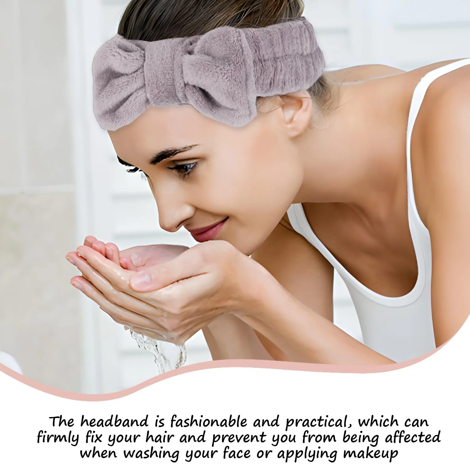 Пов'язка на голову вельветова коралова, фото №4 Пов'язка на голову вельветова коралова, фото №4