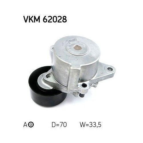 Натяжитель поликлинового ремня SKF VKM 62028 для NISSAN, фото №2