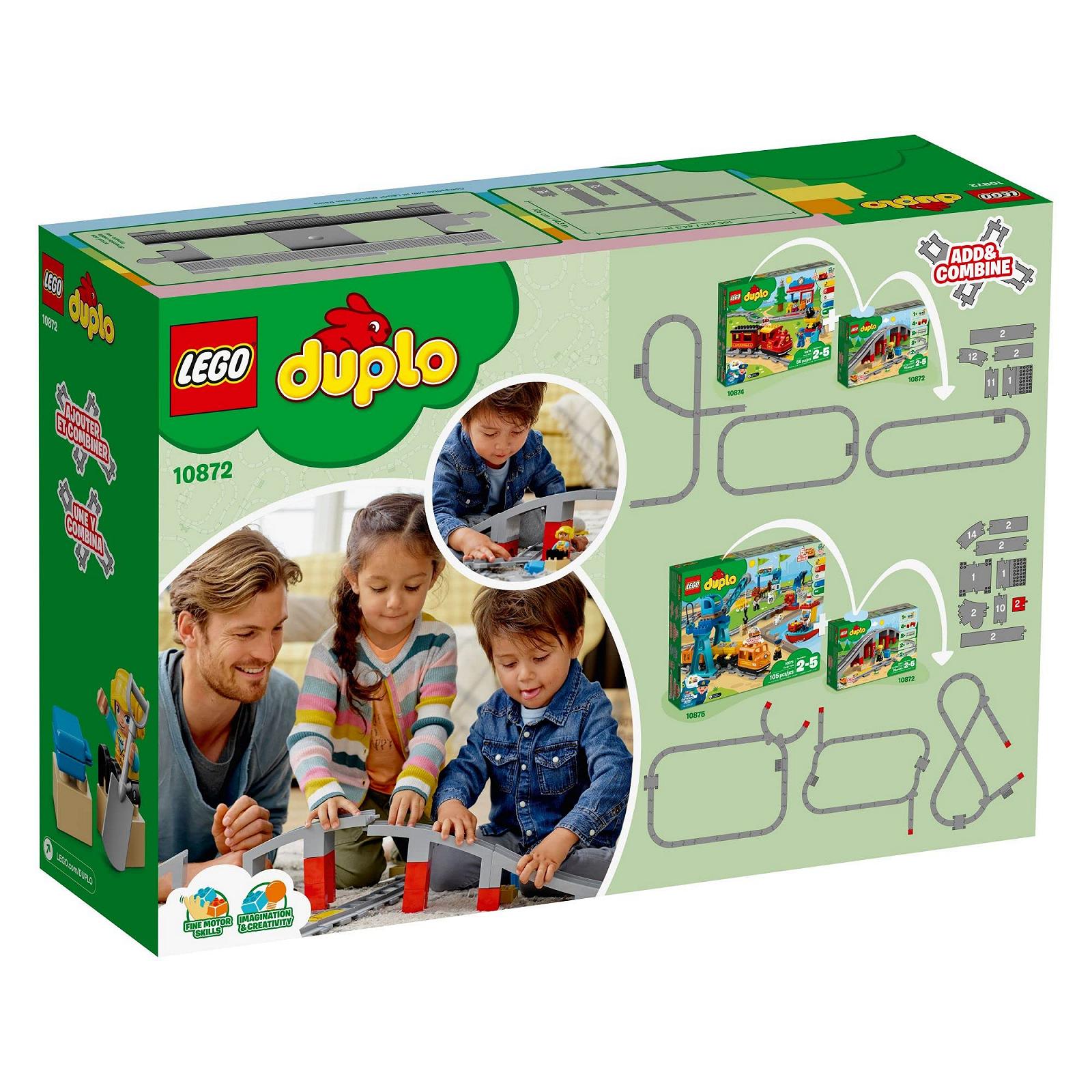 LEGO Dulpo 10872 Железнодорожный мост с рельсами (26 деталей), фото №3