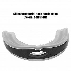 Капа від хропіння ZJchao Силіконова для дому, портативна, коригуюча позиціонування дихання ротом Чорний synthetic.ua - Фото 1