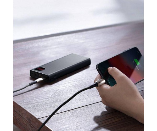 Зовнішній акумулятор павербанк Baseus Adaman Metal Digital 20000mAh 22.5W 2021 Editon Black PPAD000101 PPADM20S, фото №7 Зовнішній акумулятор павербанк Baseus Adaman Metal Digital 20000mAh 22.5W 2021 Editon Black PPAD000101 PPADM20S, фото №7
