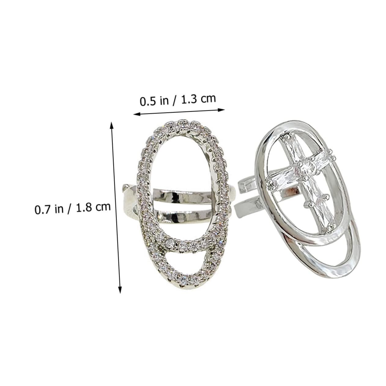 Кольцо для ногтей minkissy 4 шт. Стразы для ногтей, кольцо для пальцев, украшение для маникюра, фото №5