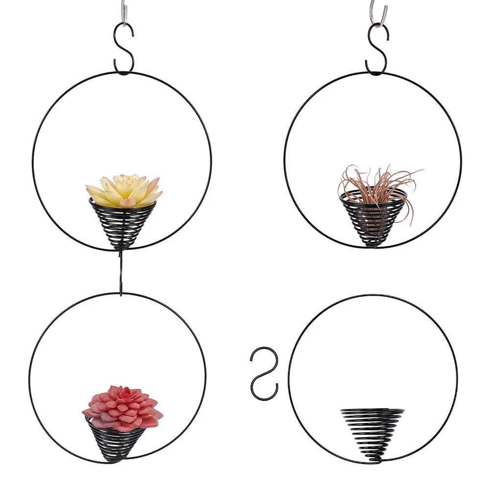 Підвіси для повітряних рослин FINGERINSPIRE 150 мм 4 шт Чорний, фото №1