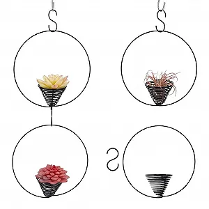 Підвіси для повітряних рослин FINGERINSPIRE 150 мм 4 шт Чорний - Фото 1