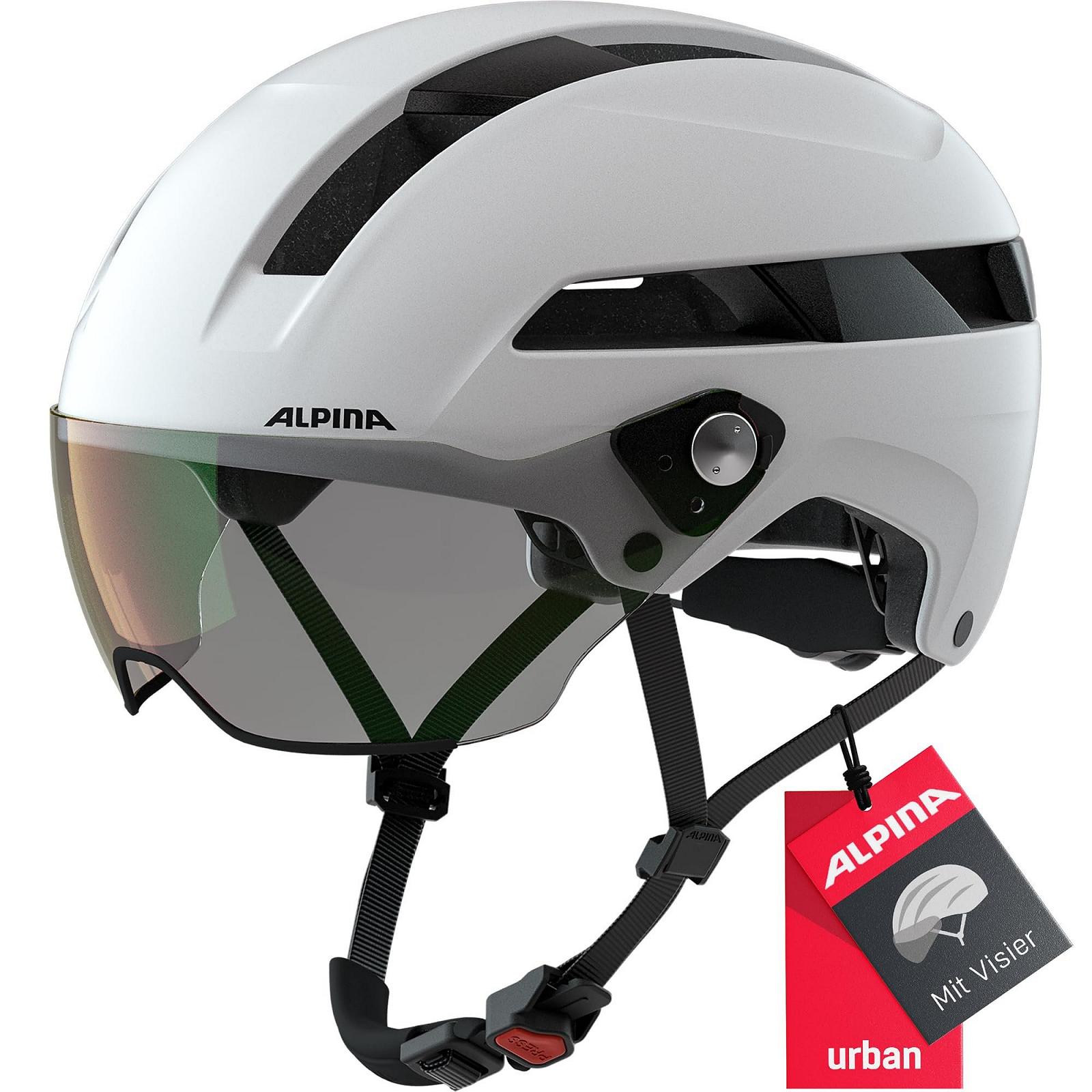 Велосипедний шолом Alpina SOHO Visor V, унісекс, чорний матовий, фото №1