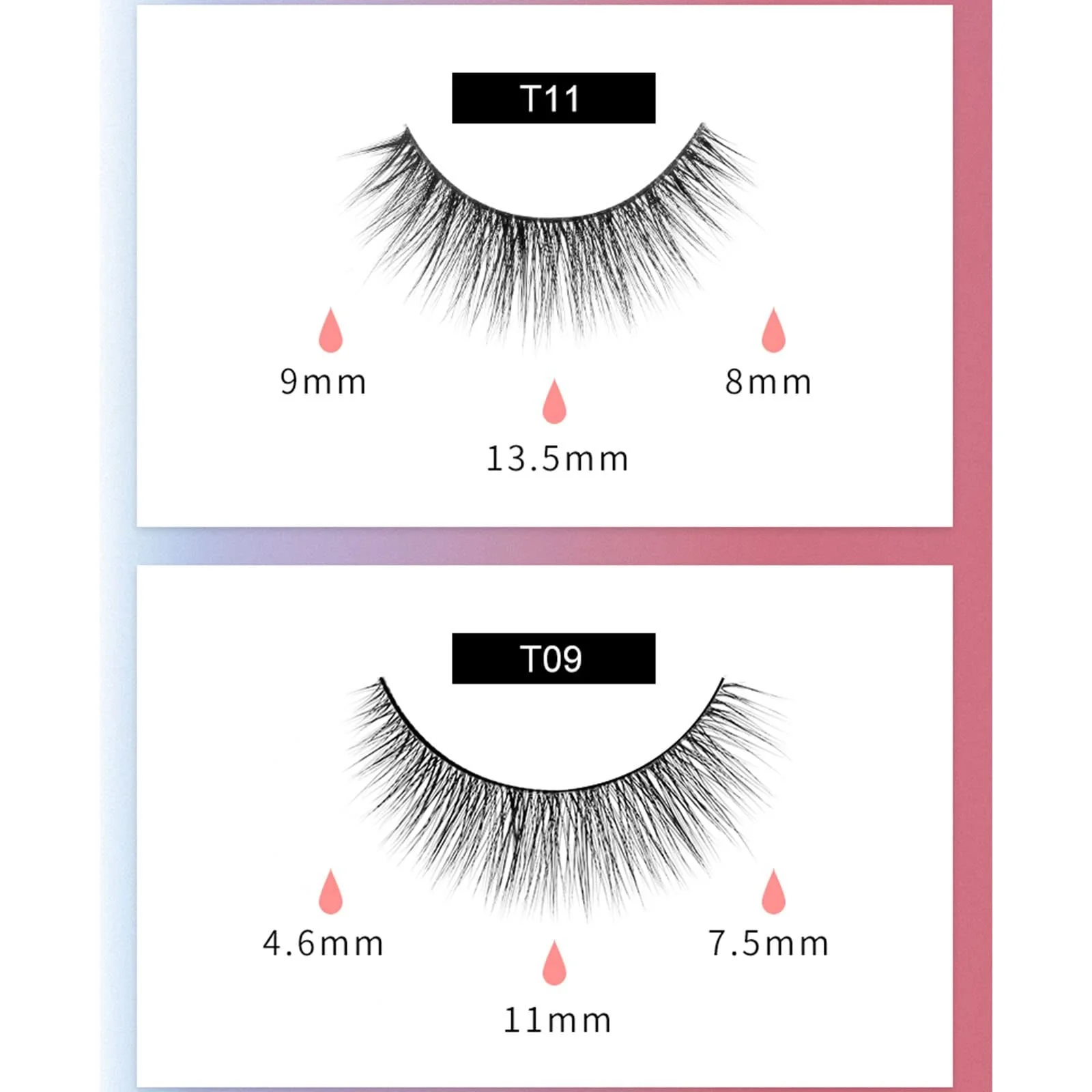 Накладные ресницы с подводкой Натуральный вид Многоразовые, фото №6