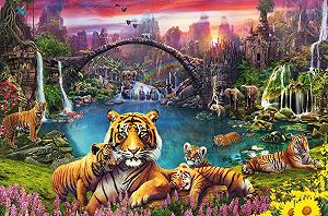 Пазл Ravensburger 16719 Tiger in Paradise Lagoon 3000 элементов - Фото 1