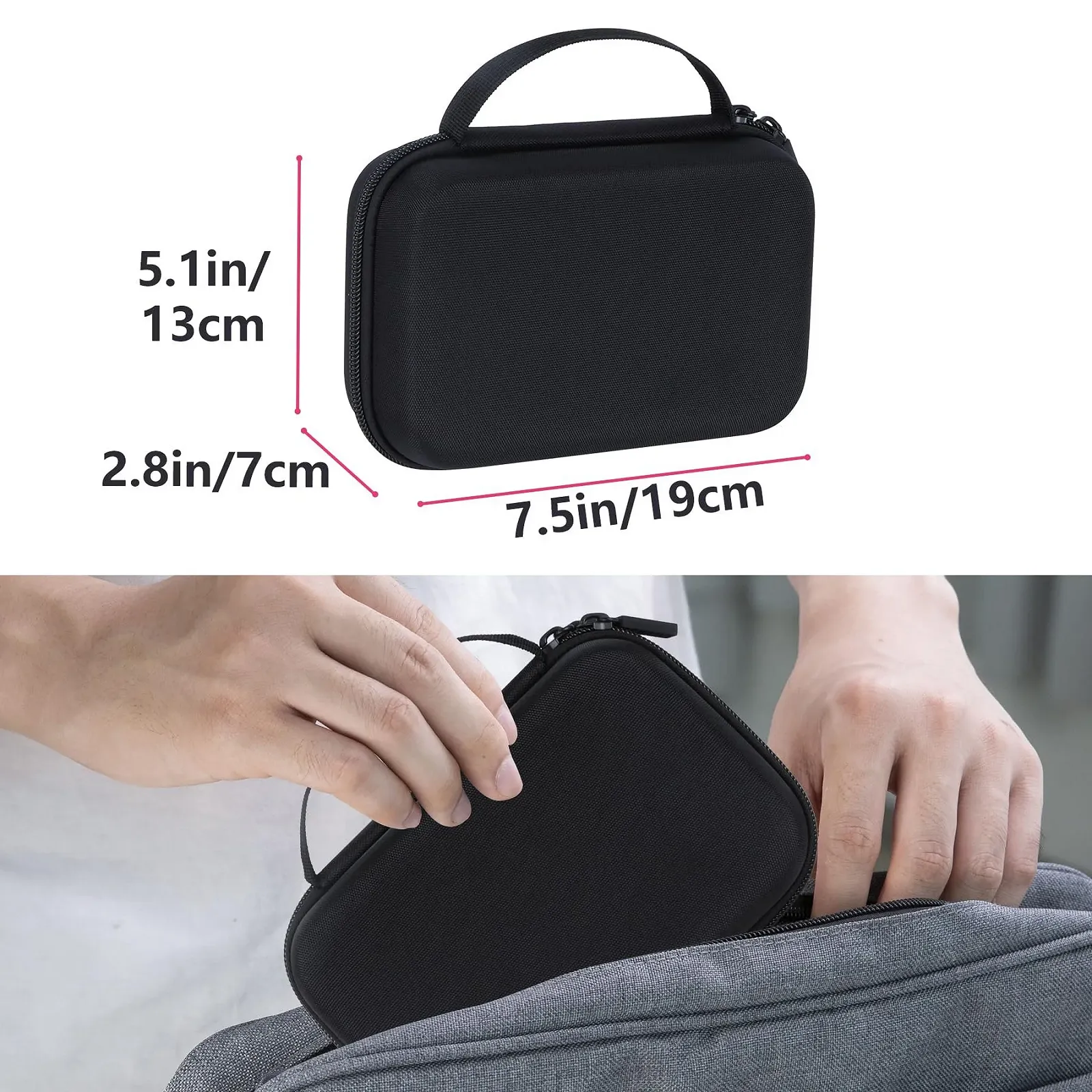 Жорсткий захисний чохол RIYADAone для Mini Shot 3 Retro / Mini Shot 3 ERA чорний, фото №8