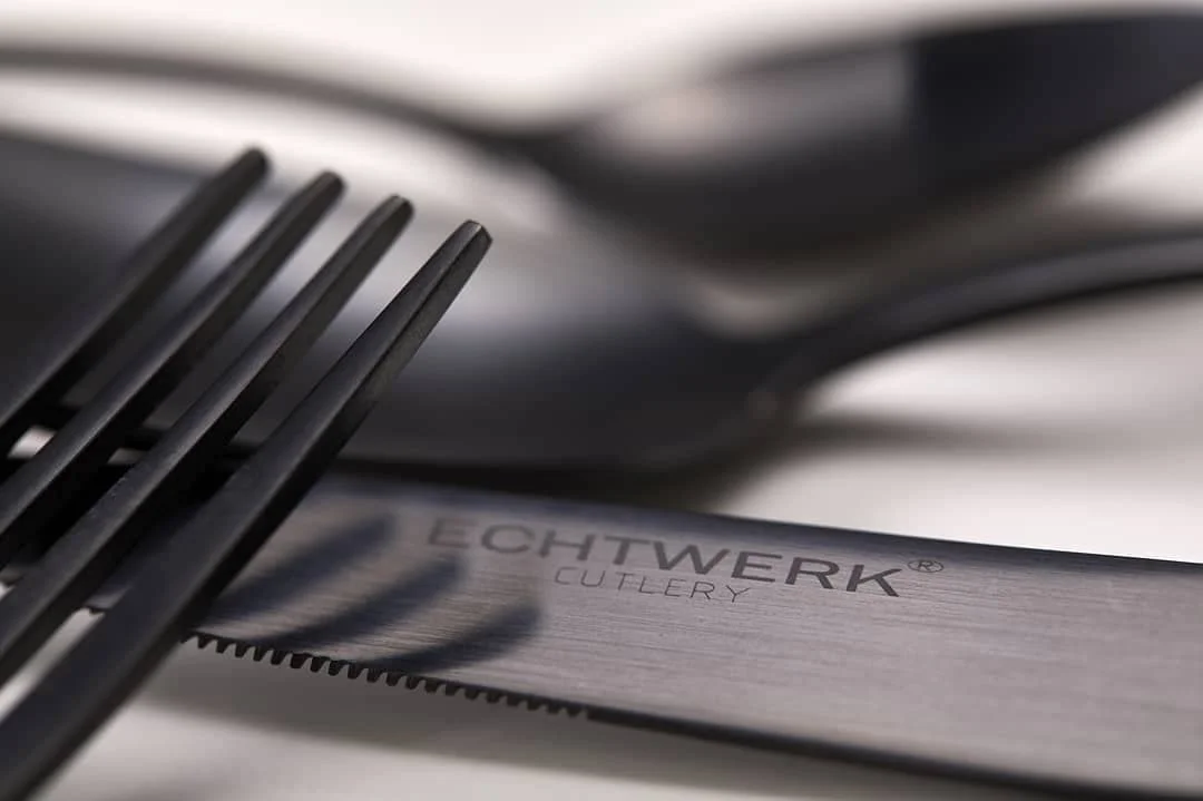 Набор столовых приборов ECHTWERK Avelino Black Edition, 42 предмета, до 6 персон, нержавеющая сталь 18/10, матовое покрытие, высококачественный, фото №11 Набор столовых приборов ECHTWERK Avelino Black Edition, 42 предмета, до 6 персон, нержавеющая сталь 18/10, матовое покрытие, высококачественный, фото №11