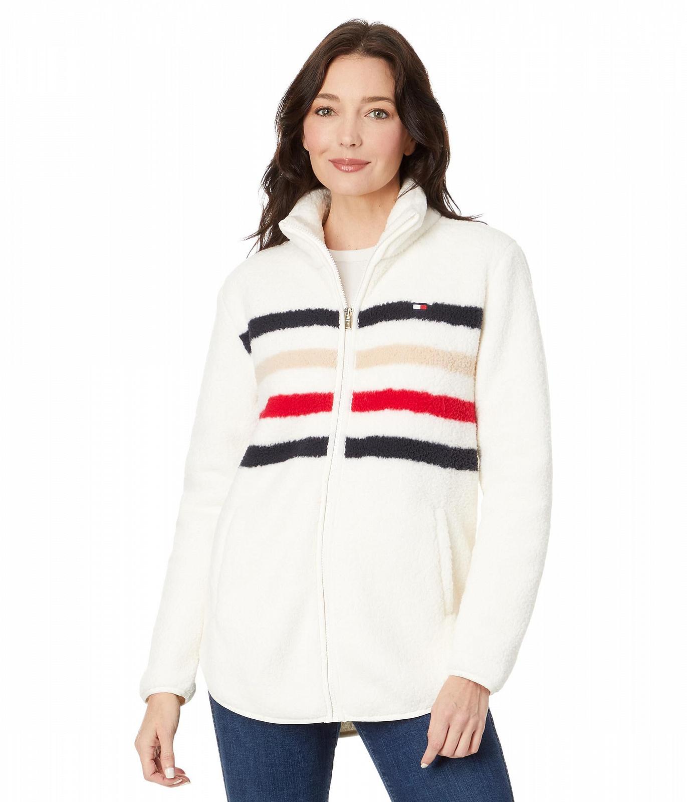 Жіноча куртка Sherpa Tommy Hilfiger Soft Zip з блискавкою 1/4, фото №1