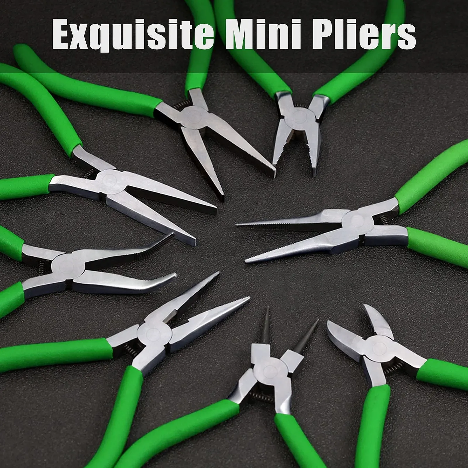 LEONTOOL Инструмент для изготовления ювелирных изделий для бисероплетения Мини-боковые кусачки Маленькие плоскогубцы-иглогубцы Микро плоскогубцы-монтерские Длинногубцы Изогнутые длинногубцы Плоскогубцы Плоские Зеленый, фото №7 LEONTOOL Инструмент для изготовления ювелирных изделий для бисероплетения Мини-боковые кусачки Маленькие плоскогубцы-иглогубцы Микро плоскогубцы-монтерские Длинногубцы Изогнутые длинногубцы Плоскогубцы Плоские Зеленый, фото №7