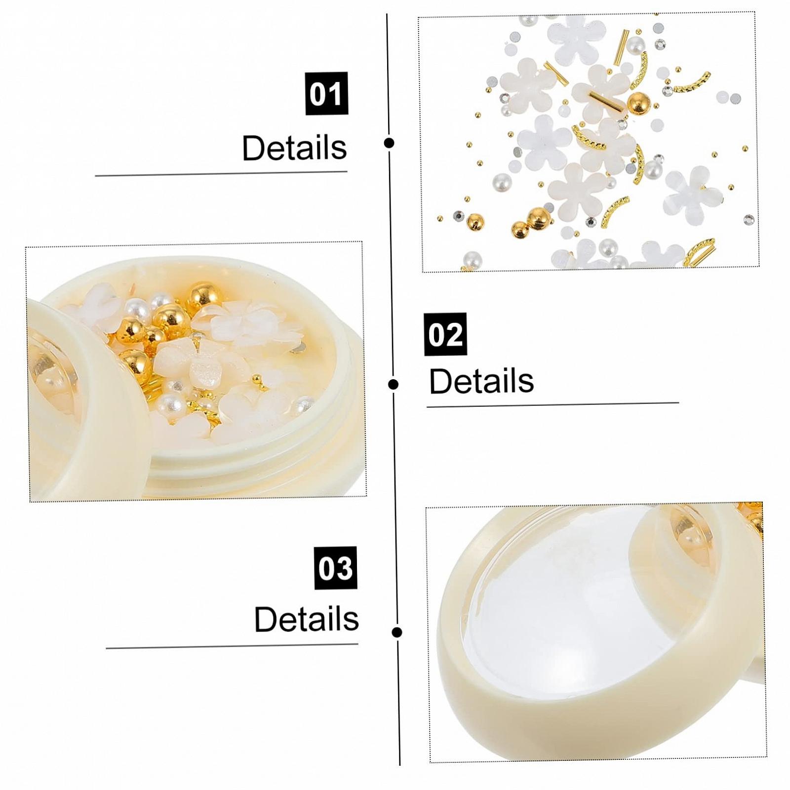 Набір для манікюру Mikinona Штучні перли, Кристали, Квіти, фото №7