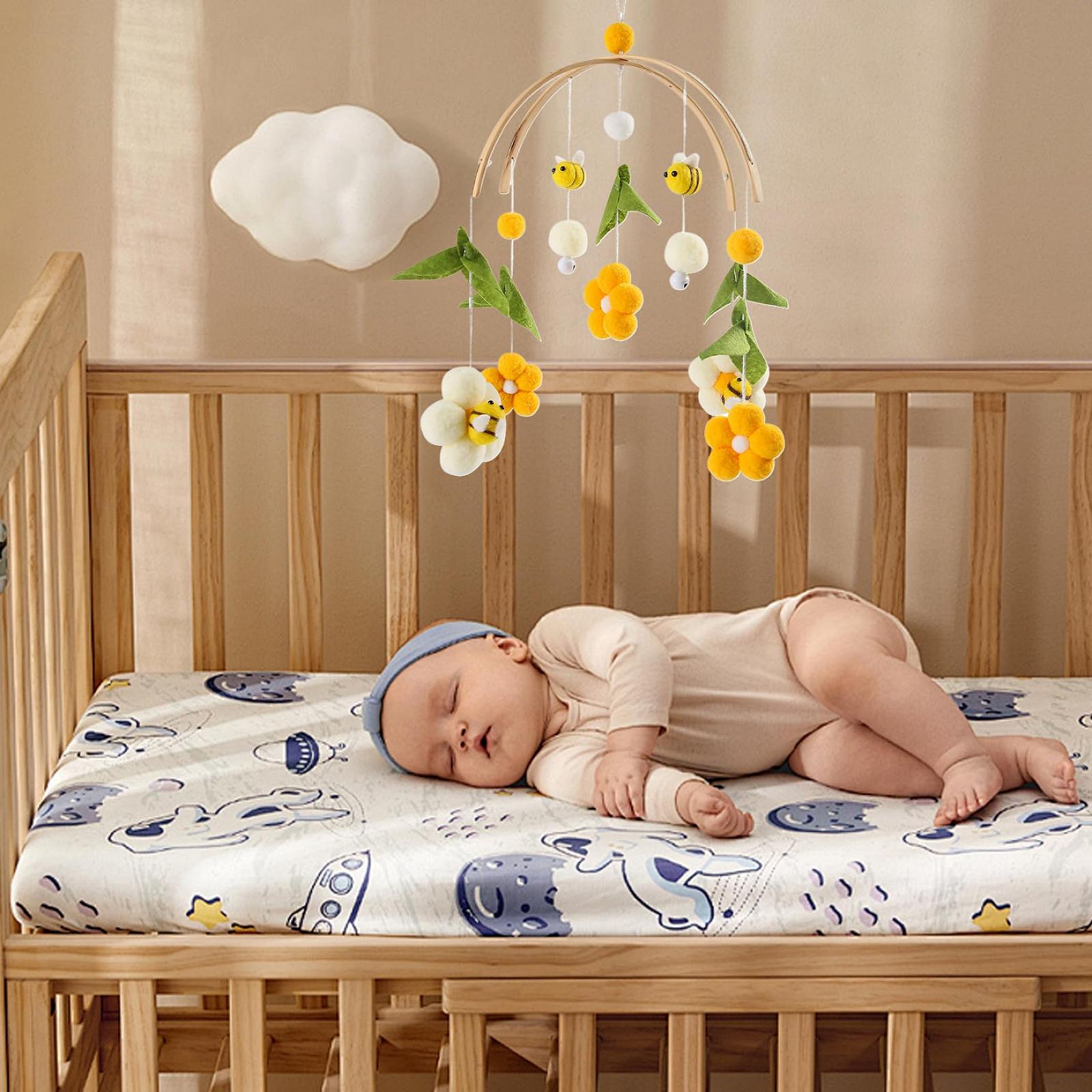 Мобиль Baby Crib Подвесной Мобиль Цветы и Пчелы с Колокольчиком для Кроватки, фото №5