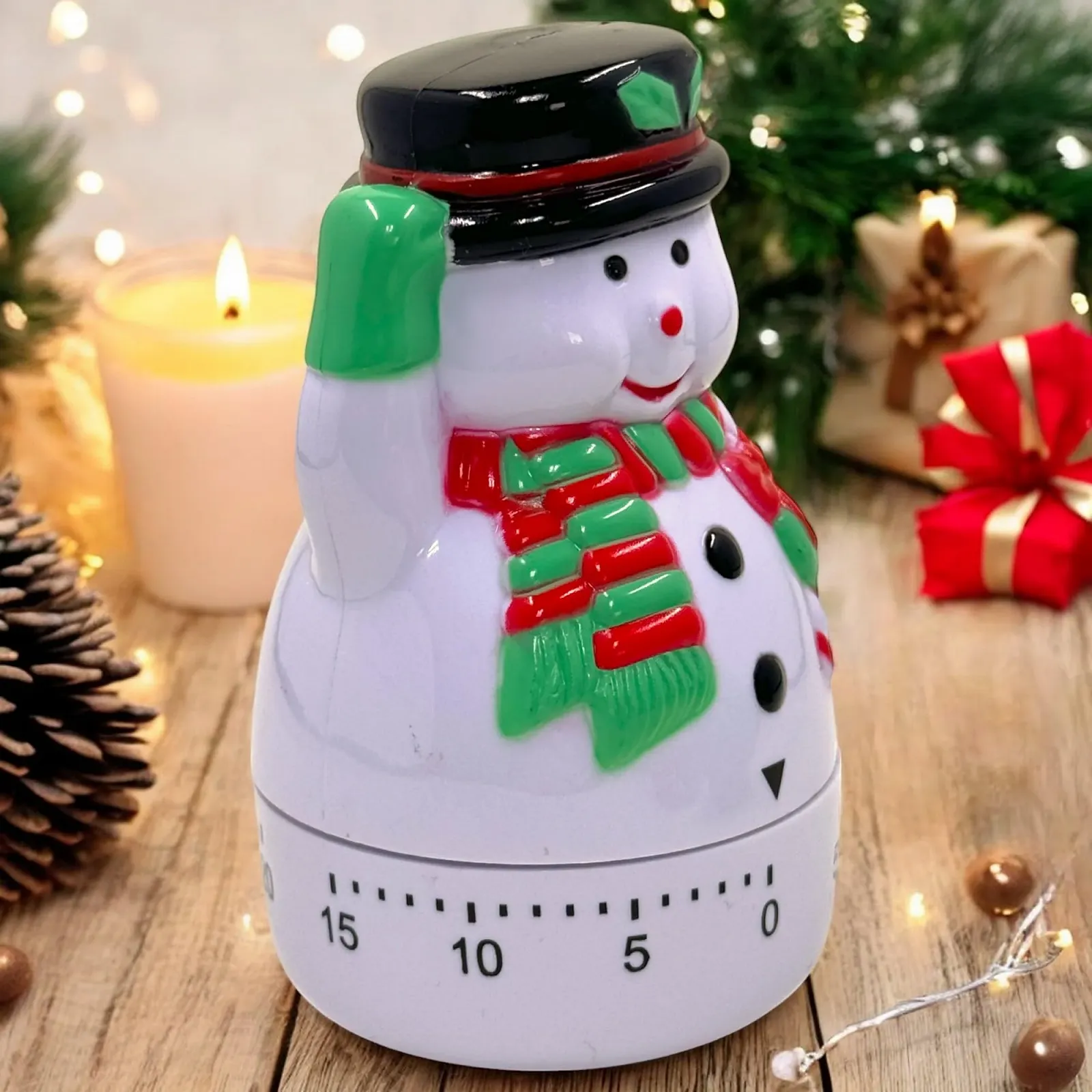 Кухонный таймер MIJOMA Mechanical Christmas 60 Minute Снеговик, фото №3 Кухонный таймер MIJOMA Mechanical Christmas 60 Minute Снеговик, фото №3