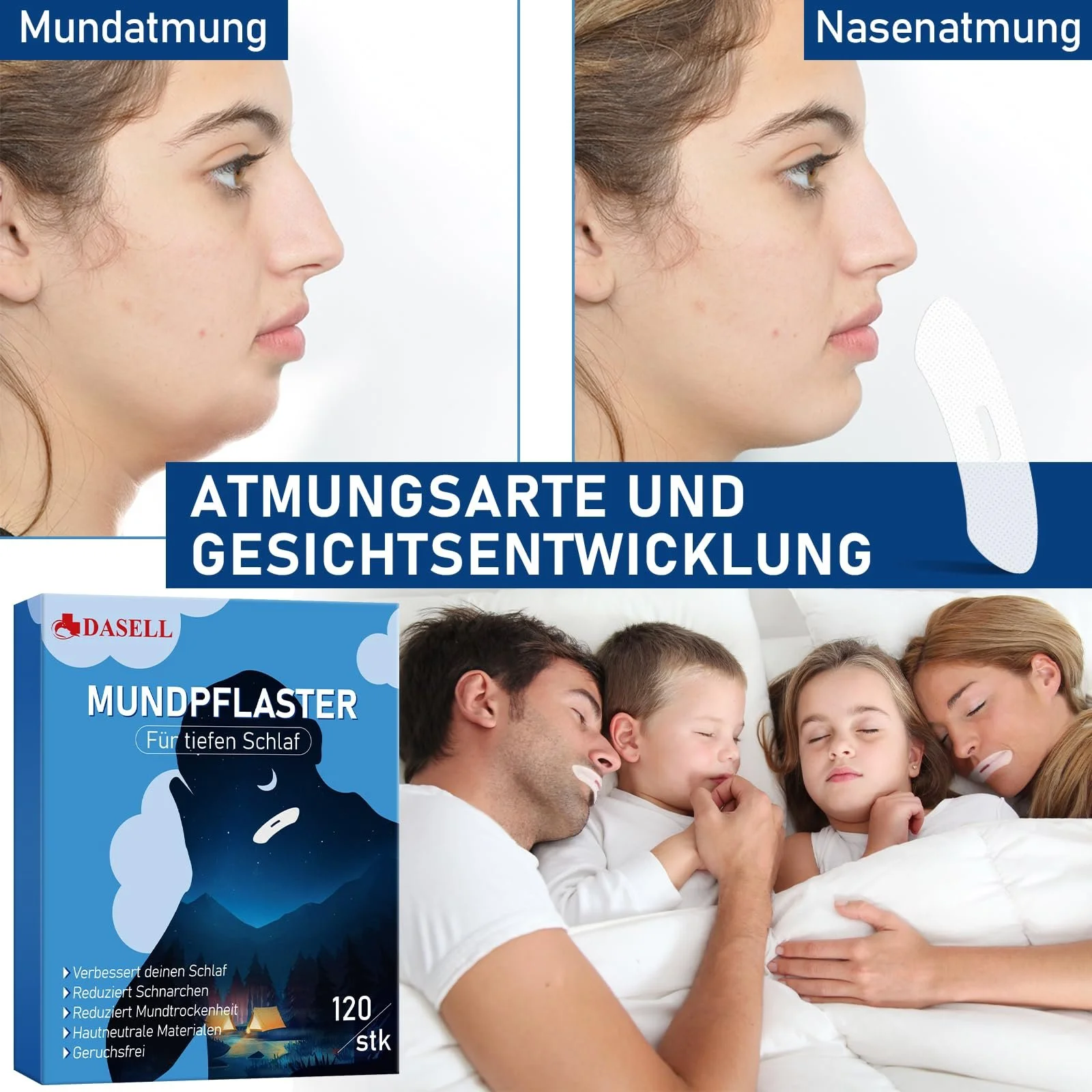 Полоски от храпа для сна, 120 шт. Способствуют дыханию носом, улучшают качество сна., фото №2