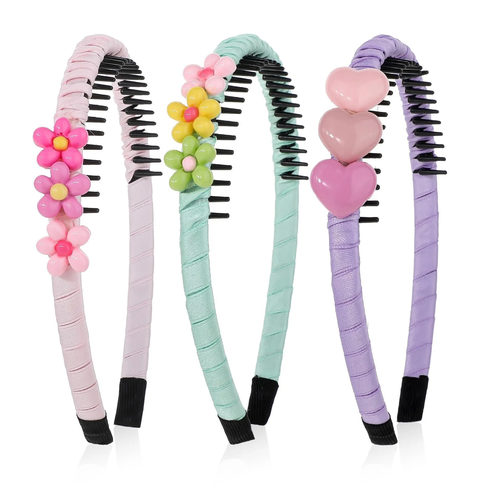 Набір з 3 дитячих обручів для волосся, фото №1