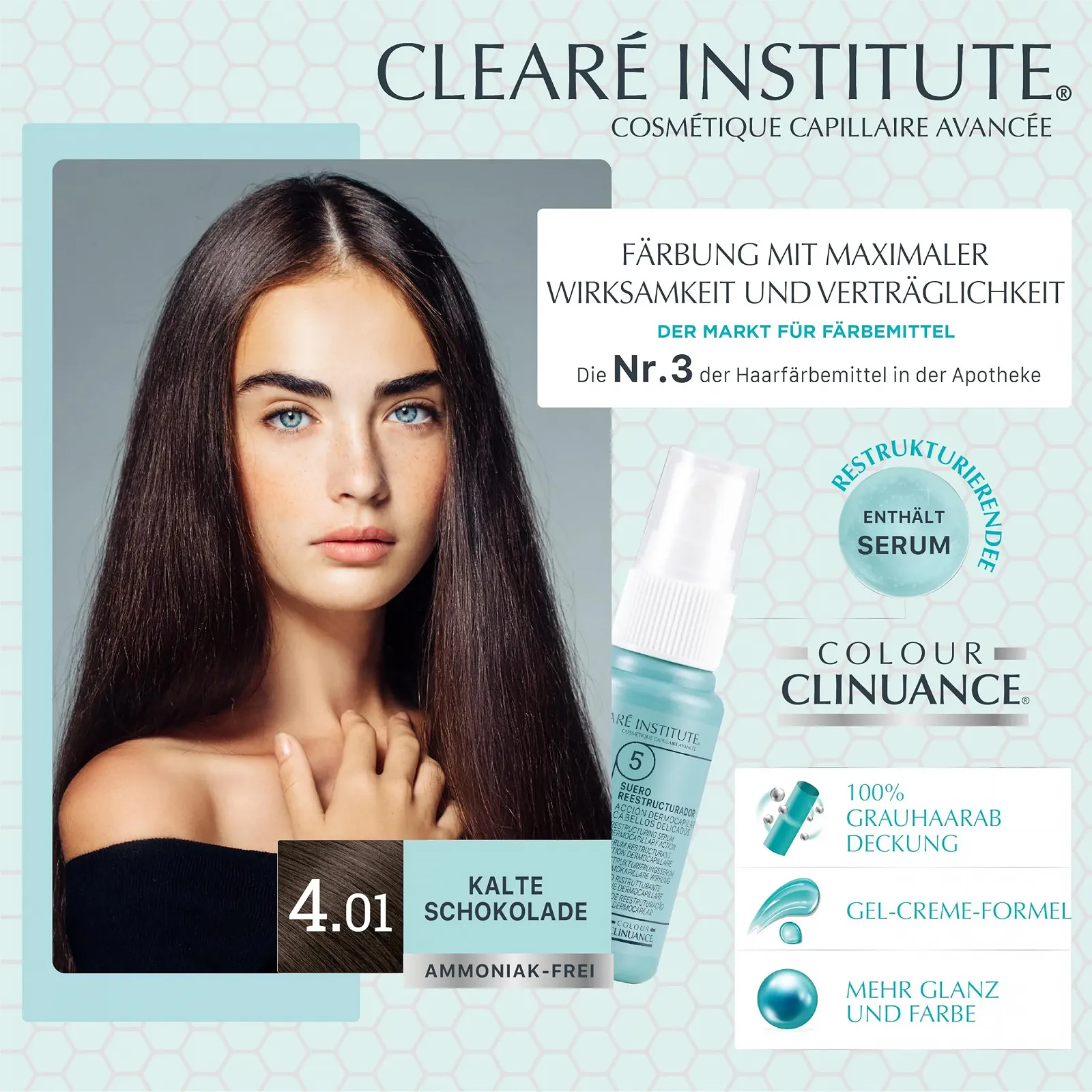 Краска для волос Colour Clinuance для чувствительных волос, фото №2 Краска для волос Colour Clinuance для чувствительных волос, фото №2