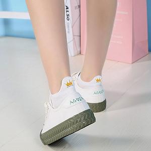 Набор носков (5 пар) Queen Crown, низкие, хлопковые, для женщин и девушек, вышивка на пятке, размер One Size UK 2-7, разноцветные synthetic.ua - Фото 1