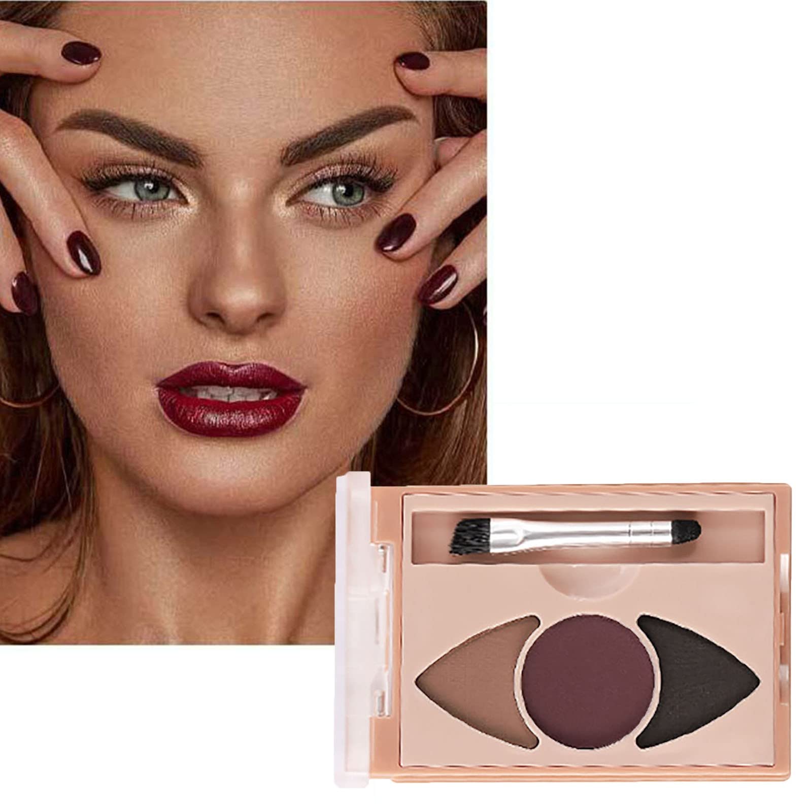 Набір для макіяжу брів із пудрою Рожеве золото Один розмір, фото №2
