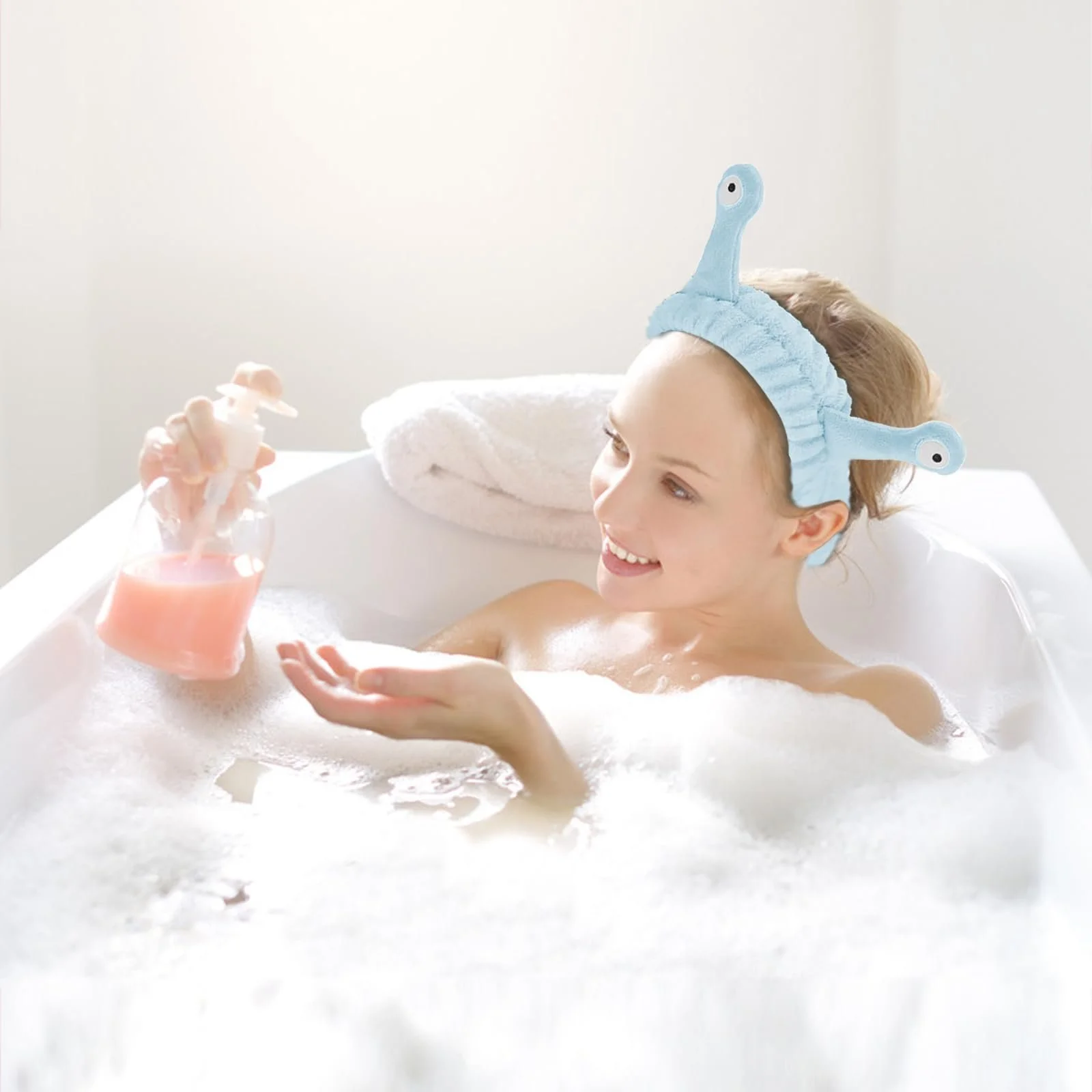 Пов'язка на голову для вмивання обличчя, Набір з 3 шт, фото №6 Пов'язка на голову для вмивання обличчя, Набір з 3 шт, фото №6