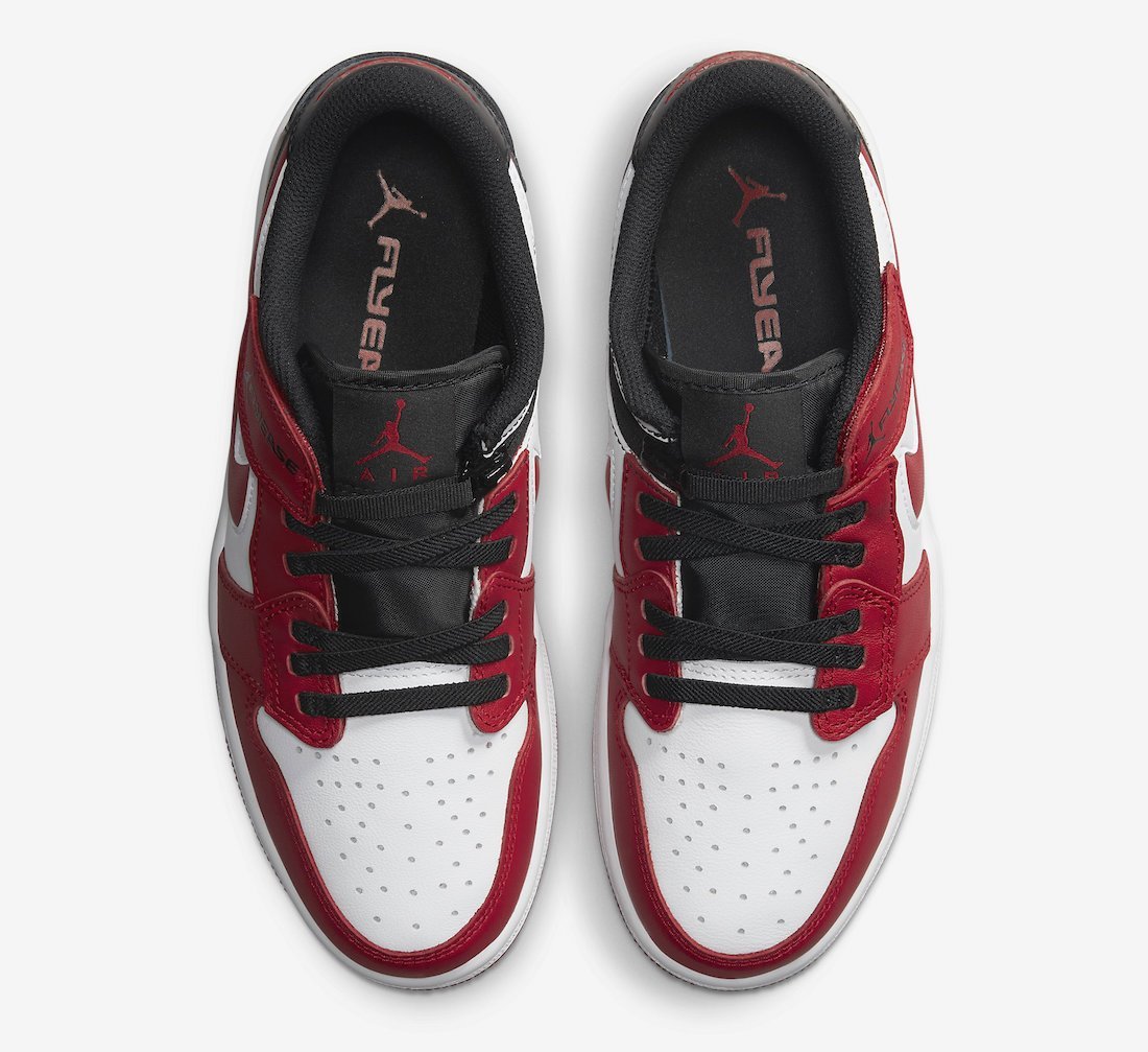 Кросівки Jordan 1 Low FlyEase Gym Red 46, фото №4