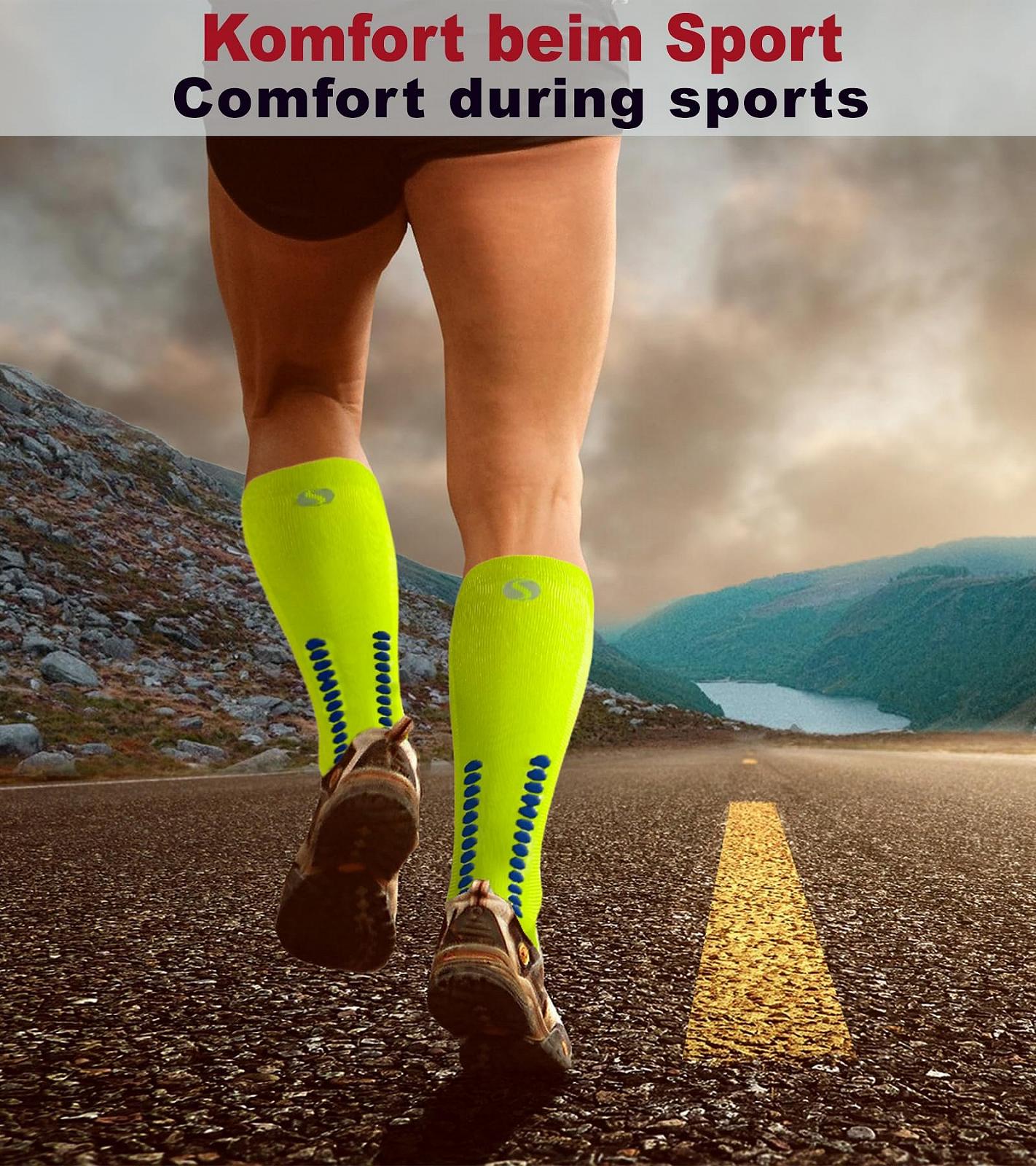 Компрессионные носки Sesto Senso Спортивные Цветные Высокие Спортивные Носки Гольфы для бега, фото №5